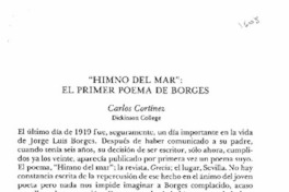 "Himno del mar"; el primer poema de Borges