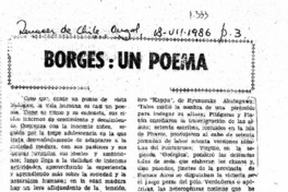 Borges: un poeta