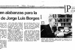 Siguen alabanzas para la obra de Jorge Luis Borges