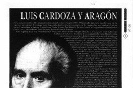 Luis Cardoza y Aragón.