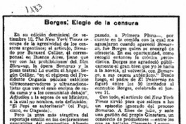 Borges: elogio de la censura.