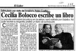 Cecilia Bolocco escribe un libro.