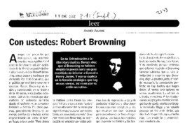 Con ustedes: Robert Browning