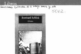 El lector de Bernhard Schlink
