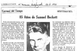 85 años de Samuel Beckett
