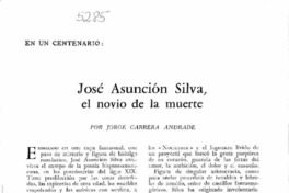 José Asunción Silva, el novio de la muerte