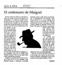 El centenario de Maigret