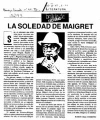 La soledad de Maigret