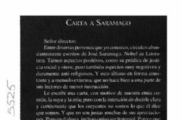Carta a Saramago