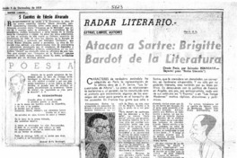 Atacan a Sartre: Brigitte Bardot de la literatura.