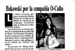 Bukowski por la compañía O-Culto.