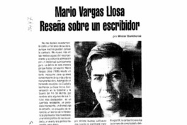 Mario Vargas Llosa reseña sobre un escribir