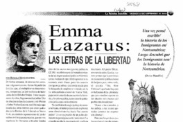 Emma Lazarus: las letras de la libertad