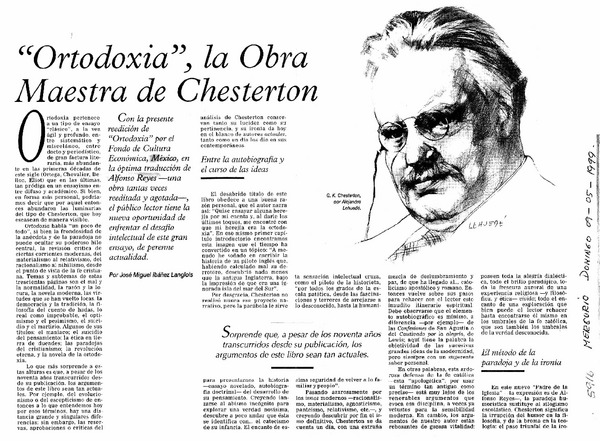 Ortodoxia", la obra maestra de Chesterton