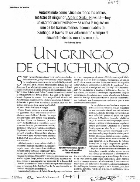Un gringo de Chuchunco