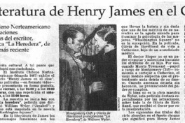 La literatura de Henry James en el cine.