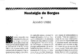 Nostalgia de Borges