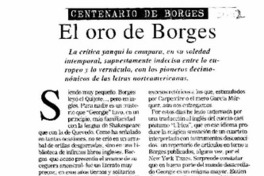 El oro de Borges