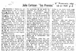 Julio Cortázar: "los premios"
