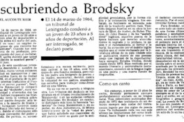 Descubriendo a Brodsky
