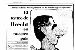 El Teatro de Brecht en nuestro país