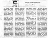Vargas Llosa y Nicaragua