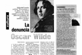 La denuncia de Oscar Wilde
