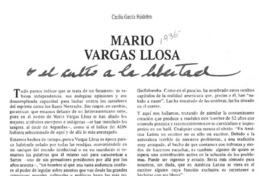 Mario Vargas Llosa o el culto a la libertad