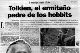 Tolkien, el ermitaño padre de los hobbits