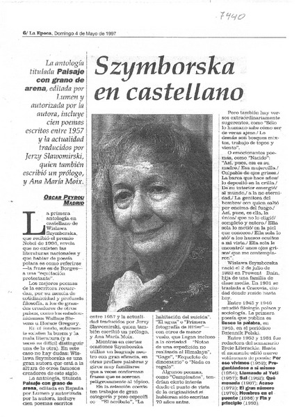 Szymborska en castellano