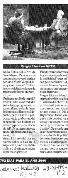 Vargas Llosa en ARTV.