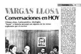 Vargas Llosa conversaciones en Hoy.