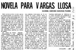 Novela para Vargas Llosa