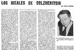 Los ideales de Solzhenitsin