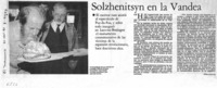 Solzhenitsyn en la Vandea