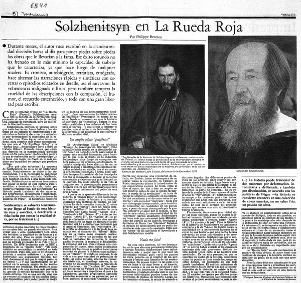 Solzhenitsyn, en la Rueda roja