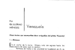 Venezuela Doce textos que acompañan doce serigrafías del pintor Vasarely