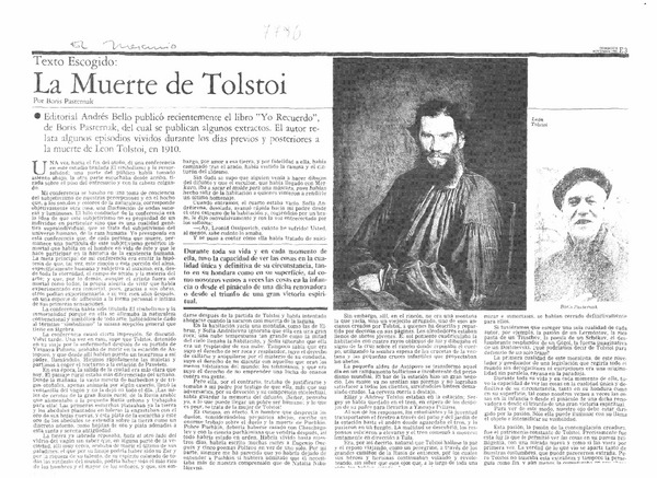 La muerte de Tolstoi