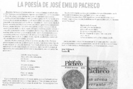 La poesía de José Emilio Pacheco