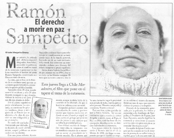 Ramón Sampedro, el derecho de morir en paz
