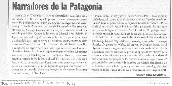 Narradores de la Patagonia