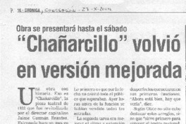 "Chañarcillo" volvió en versiòn mejorada