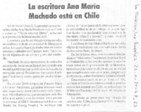 La Escritora Ana María Machado está en Chile