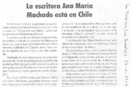 La Escritora Ana María Machado está en Chile