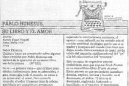 Pablo Hunneus, su libro y el amor