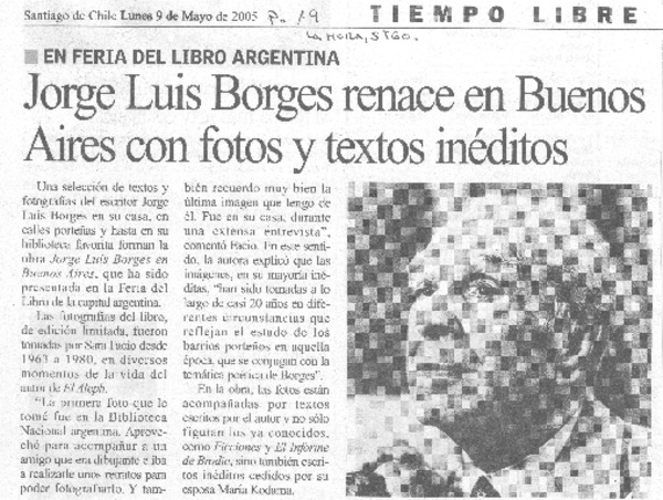 Jorge Luis Borges renace en Buenos Aires con fotos y textos inéditos
