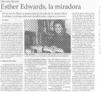 Esther Edwards, la miradora [entrevista]