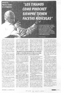 Los tiranos como Pinochet siemrpe tienen facetas ridículas [entrevista]