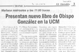 Presentan nuevo libro de Obispo González en la UCM