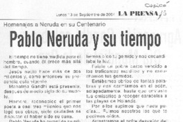 Pablo Neruda y su tiempo